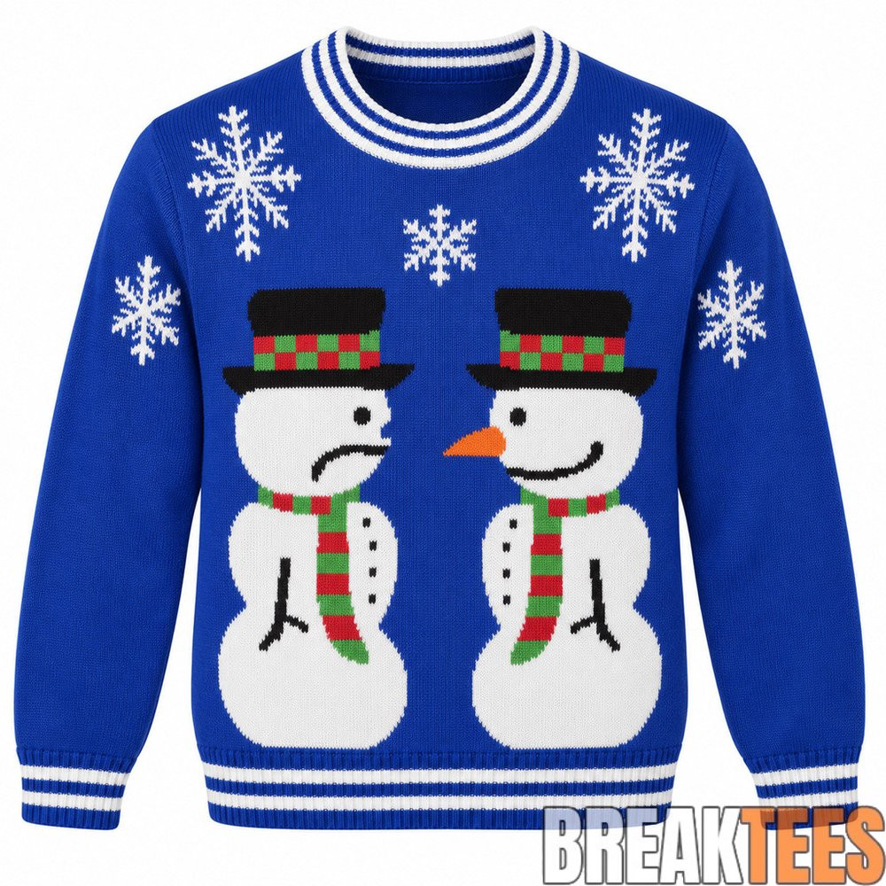 Two Snowmen Christmas Holiday 2026 Ugly Sweater