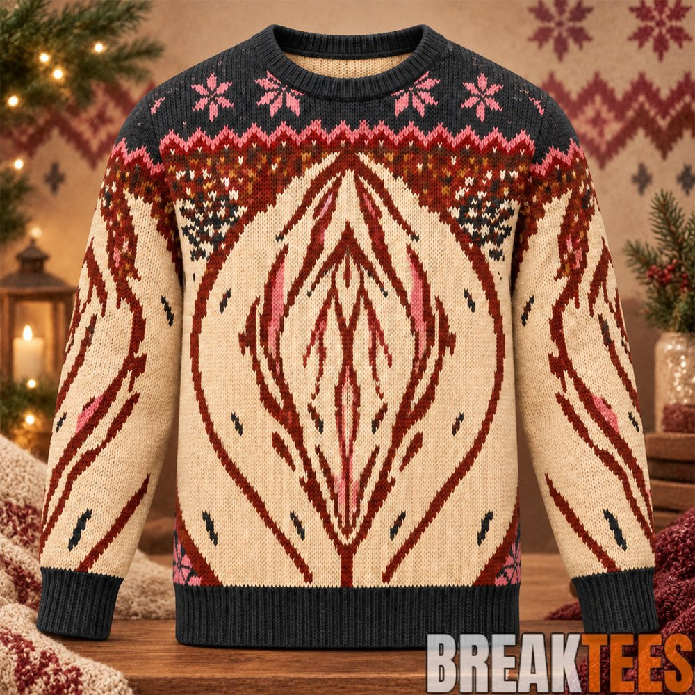 Abstract Feminine Art Christmas Ugly Sweater 2026