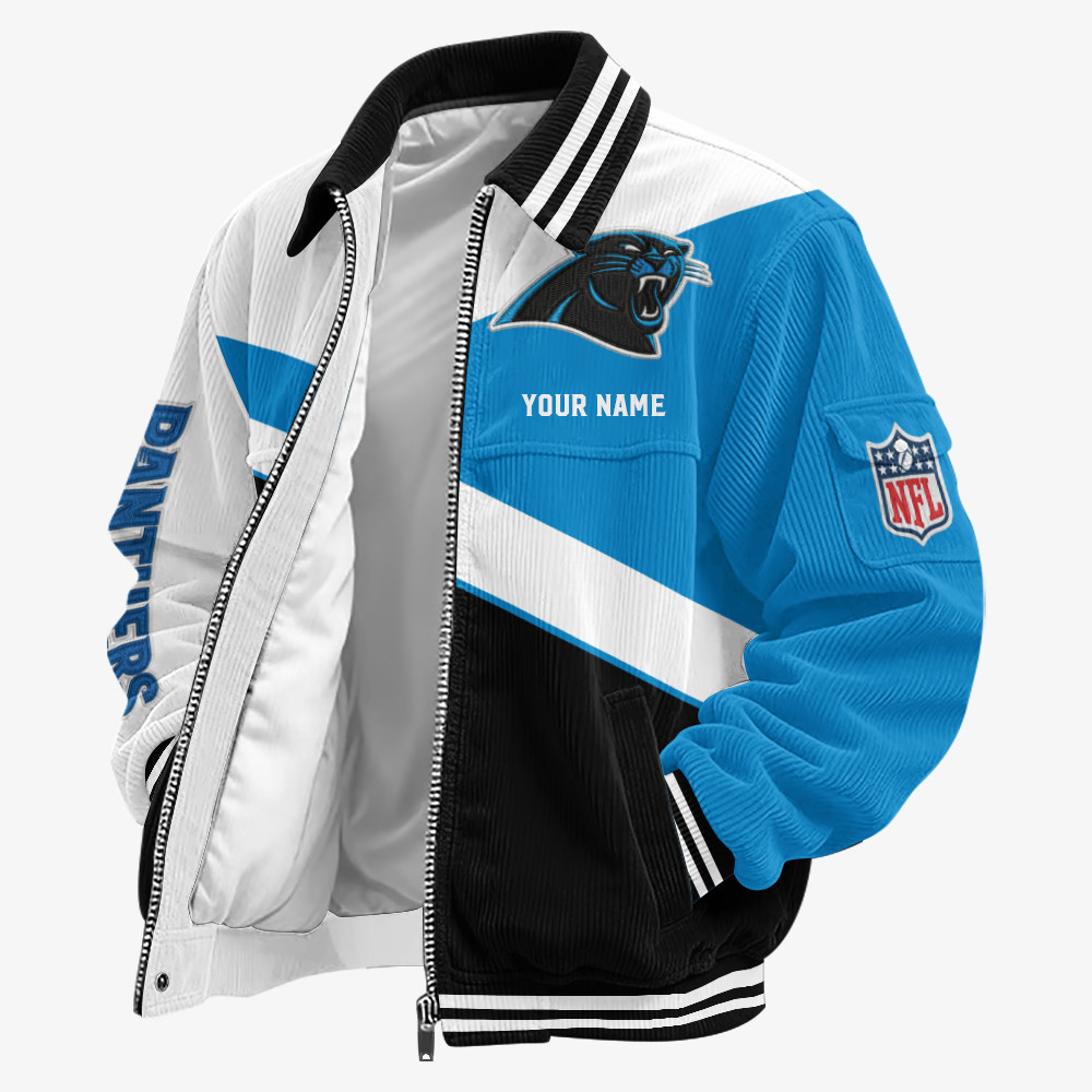 Carolina Panthers Touchdown Classic Varsity Jacket PNTM5N