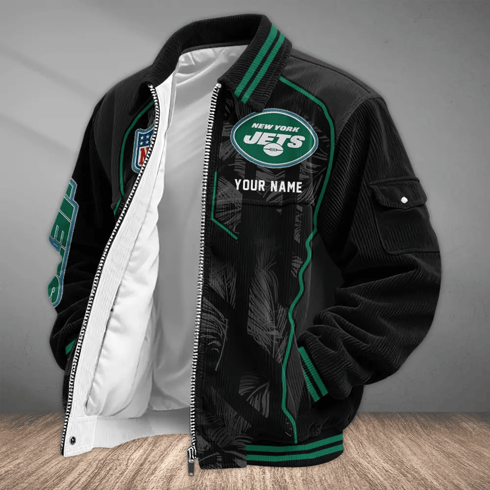 New York Jets Touchdown Classic Varsity Jacket PFEXUH