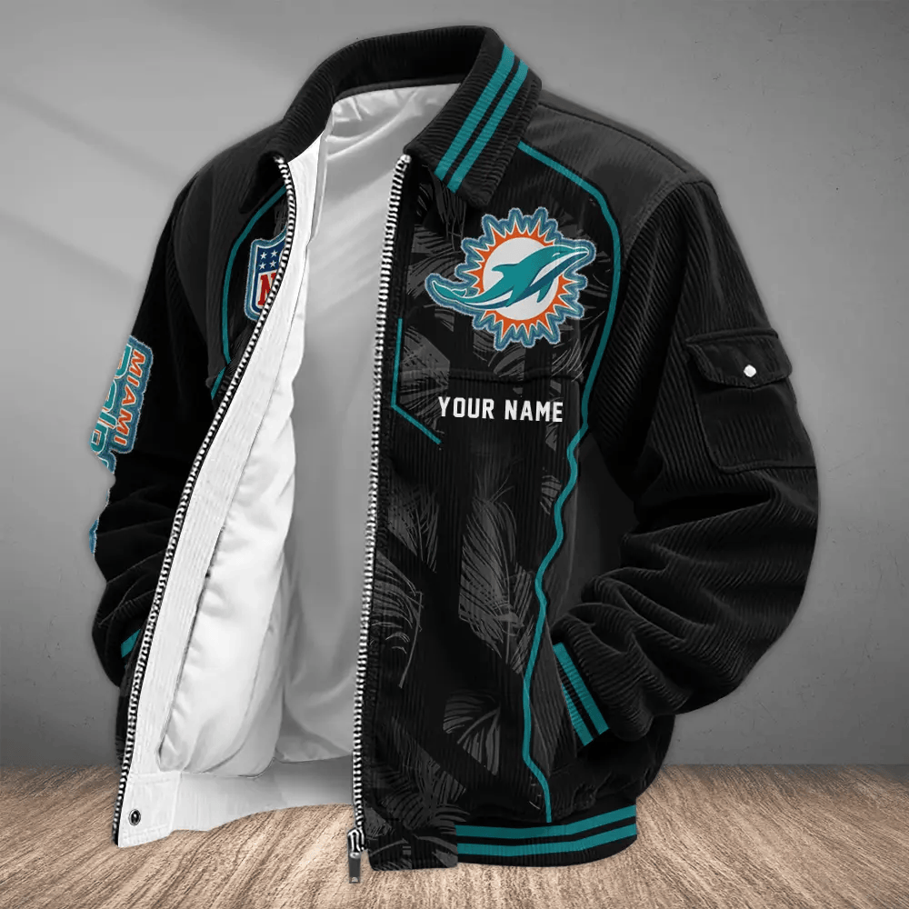 Miami Dolphins Touchdown Classic Varsity Jacket PP5U6E