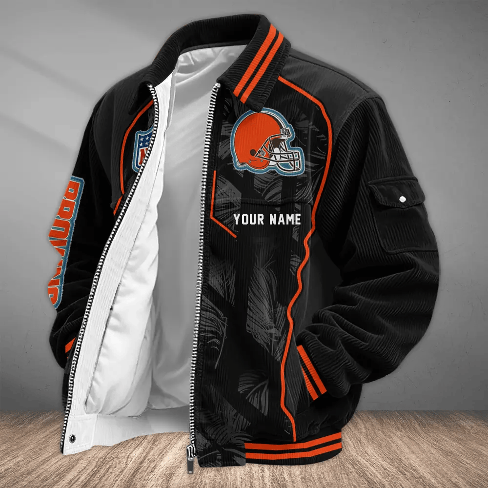 Cleveland Browns Touchdown Classic Varsity Jacket P4VDQ9