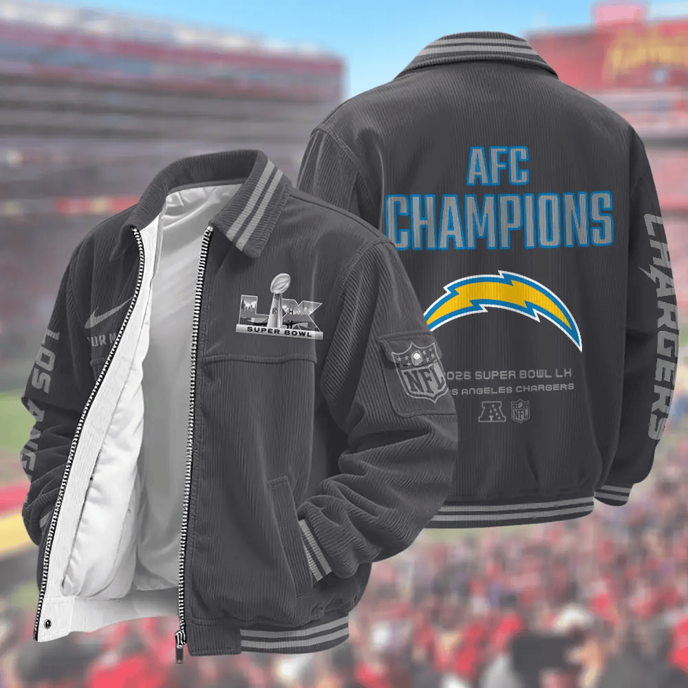 Los Angeles Chargers Super Bowl 2026 Touchdown Classic Varsity Jacket P67YEN