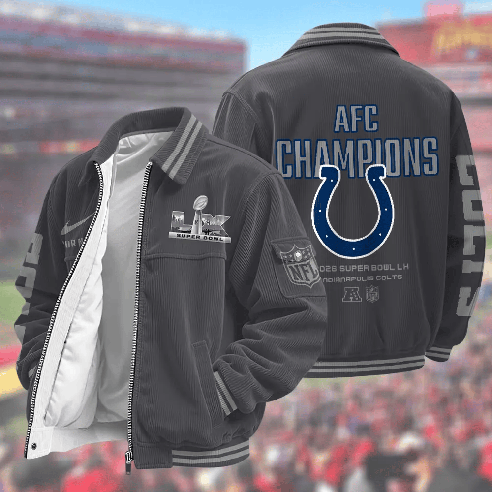 Indianapolis Colts Super Bowl 2026 Touchdown Classic Varsity Jacket P6M73T