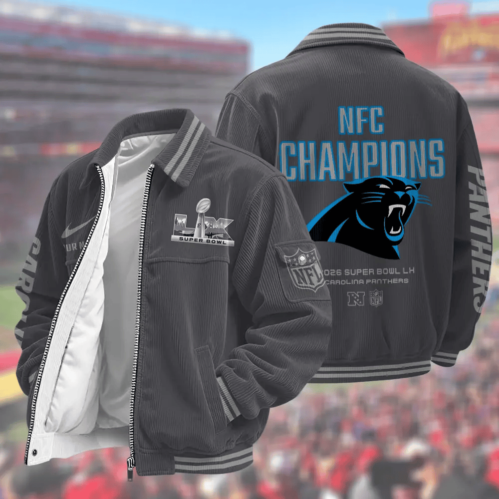 Carolina Panthers Super Bowl 2026 Touchdown Classic Varsity Jacket PYS4E5