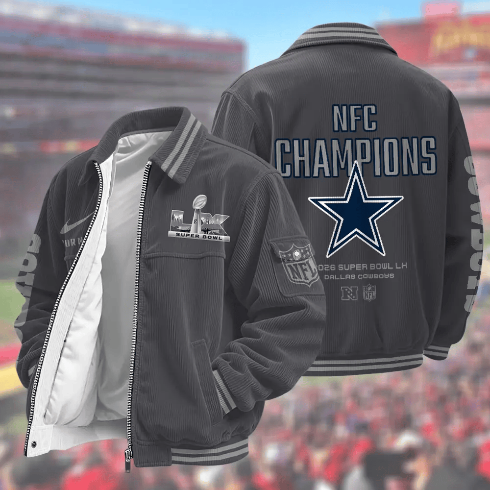 Dallas Cowboys Super Bowl 2026 Touchdown Classic Varsity Jacket PYJH6U