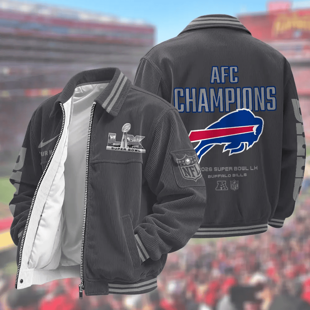 Buffalo Bills Super Bowl 2026 Touchdown Classic Varsity Jacket PGGXKU