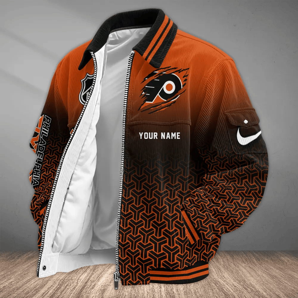 Philadelphia Flyers NHL Touchdown Classic Varsity Jacket PYEMUR