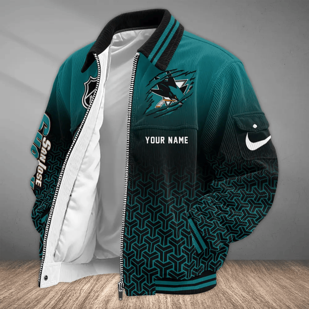 San Jose Sharks NHL Touchdown Classic Varsity Jacket PJ77EV