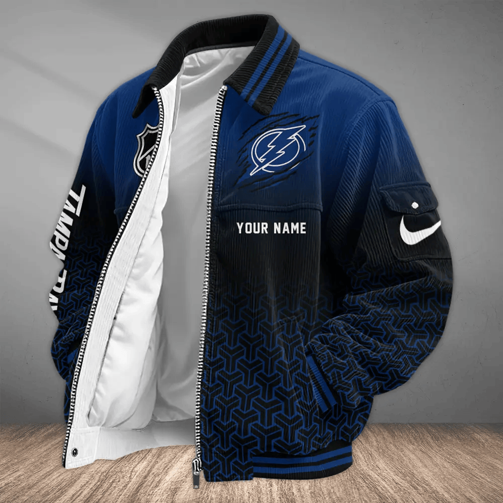Tampa Bay Lightning NHL Touchdown Classic Varsity Jacket PWGQ99