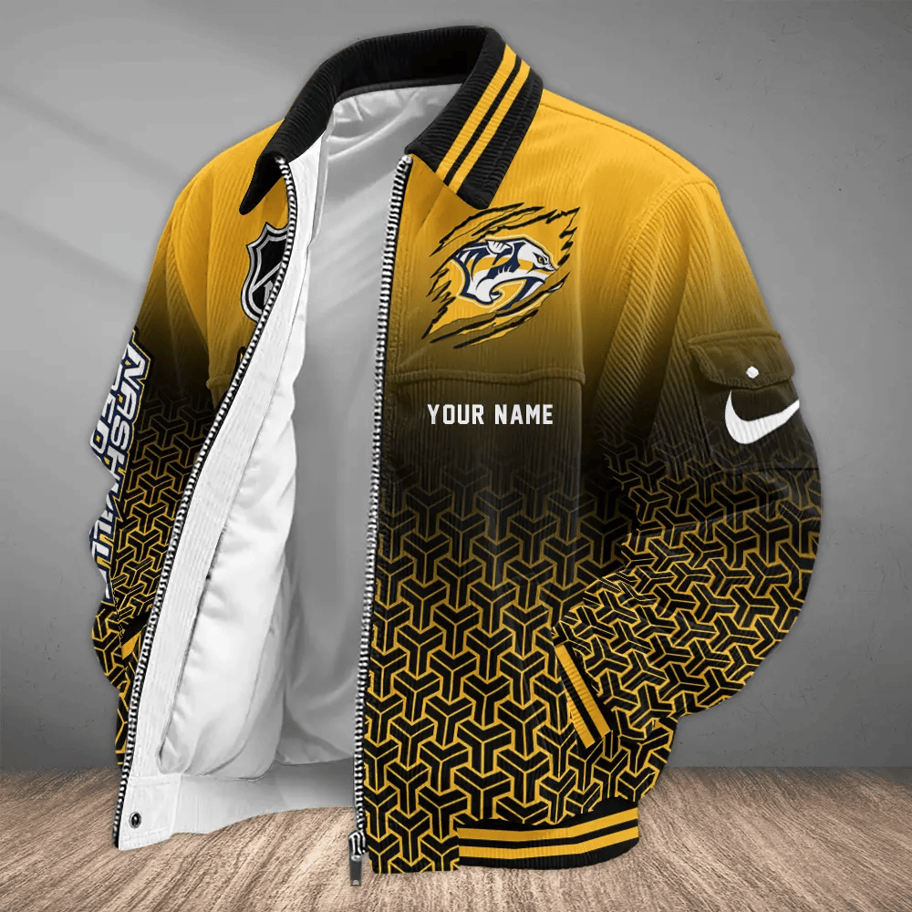 Nashville Predators NHL Touchdown Classic Varsity Jacket PQDNVU