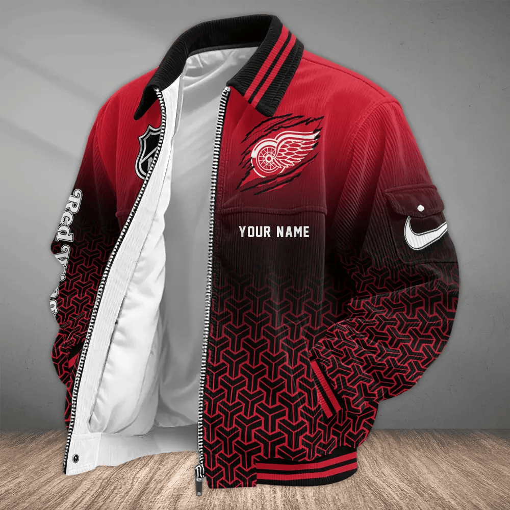 Detroit Red Wings NHL Touchdown Classic Varsity Jacket PDQUPA