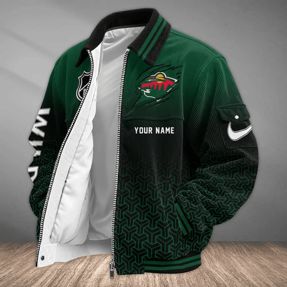 Minnesota Wild NHL Touchdown Classic Varsity Jacket PGTMAH