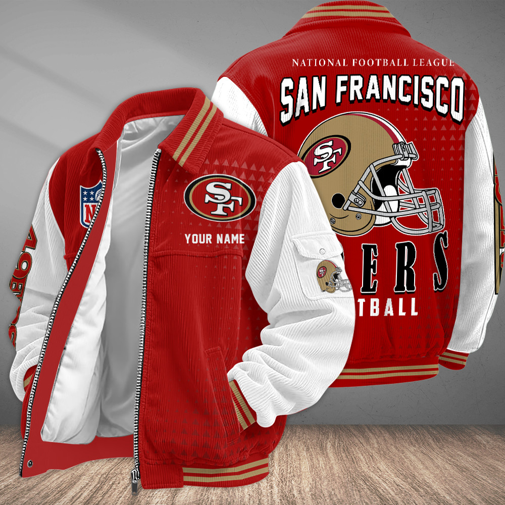 San Francisco 49ers Touchdown Classic Varsity Jacket PJX633