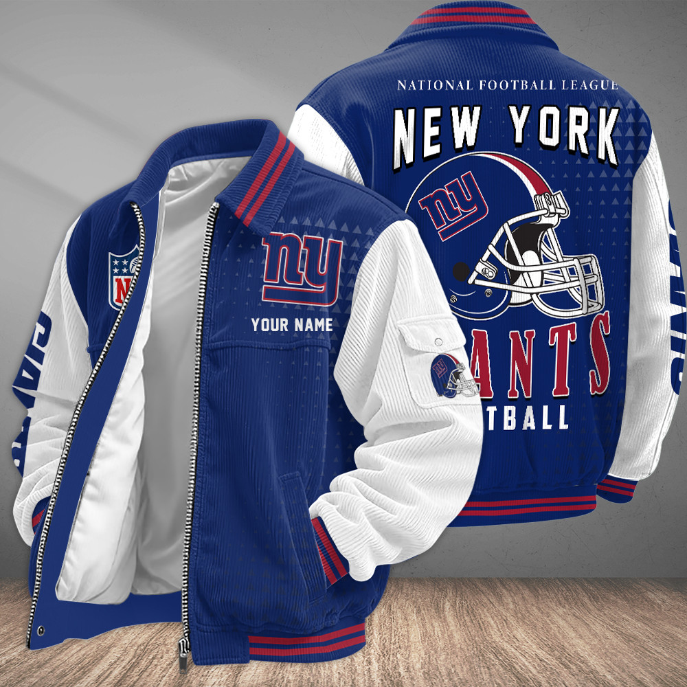 New York Giants Touchdown Classic Varsity Jacket P5PWFM