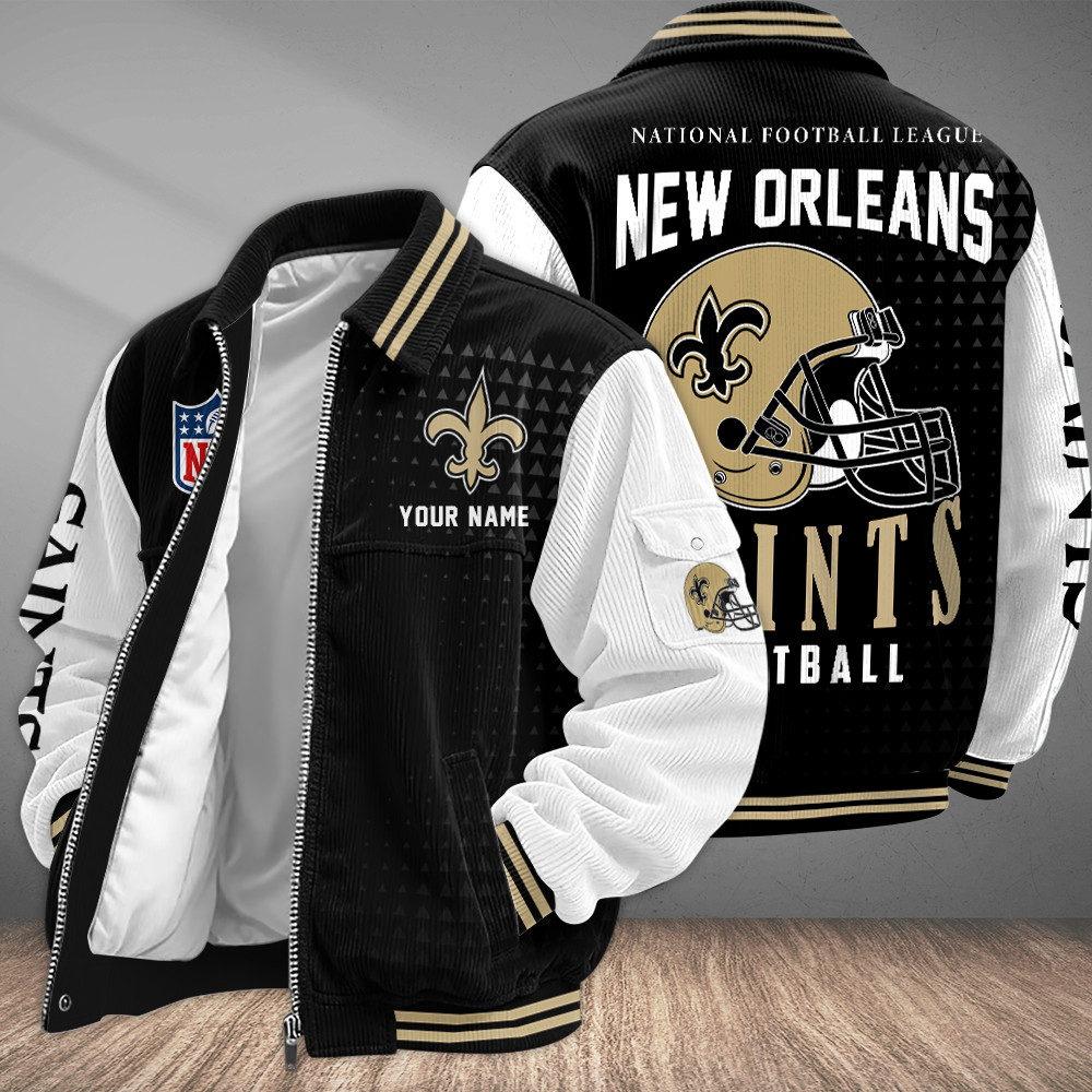 New Orleans Saints Touchdown Classic Varsity Jacket PTXMY6
