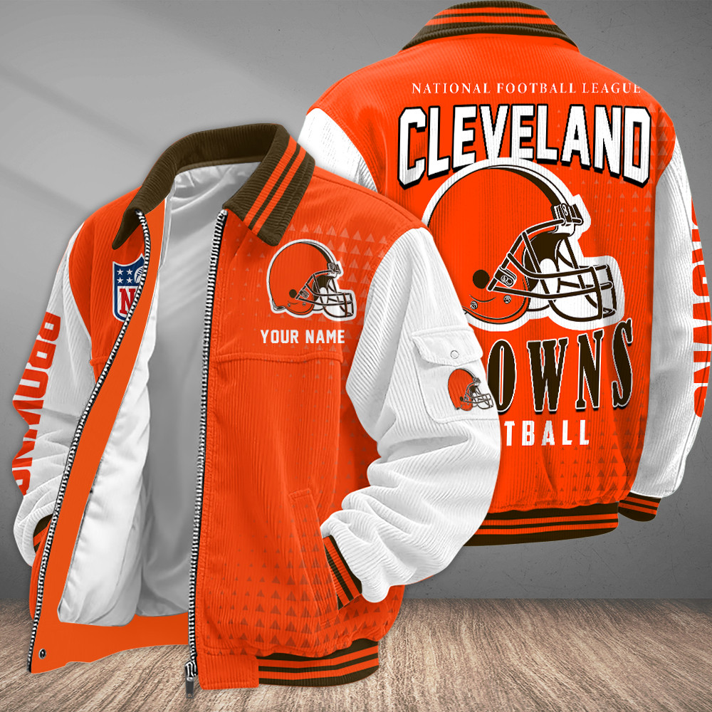Cleveland Browns Touchdown Classic Varsity Jacket PNHE55