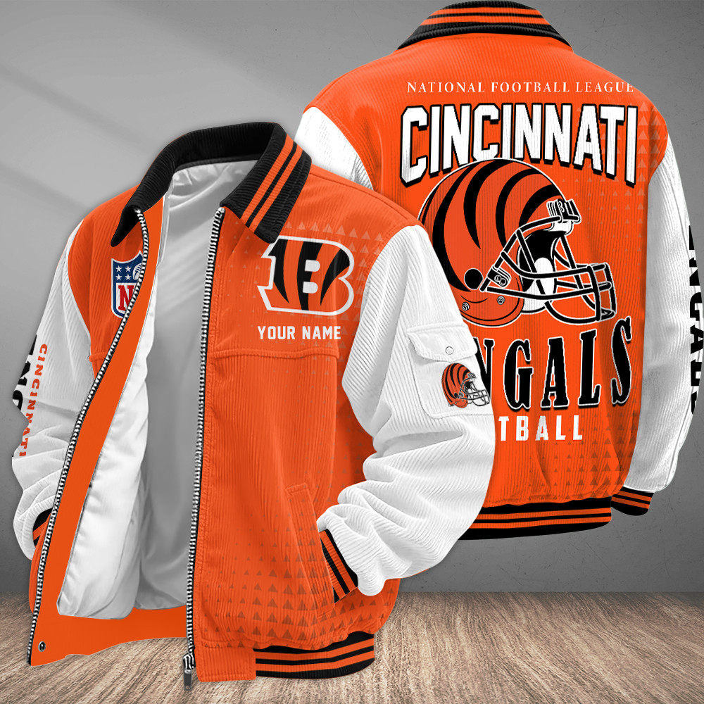 Cincinnati Bengals Touchdown Classic Varsity Jacket PZFWQT