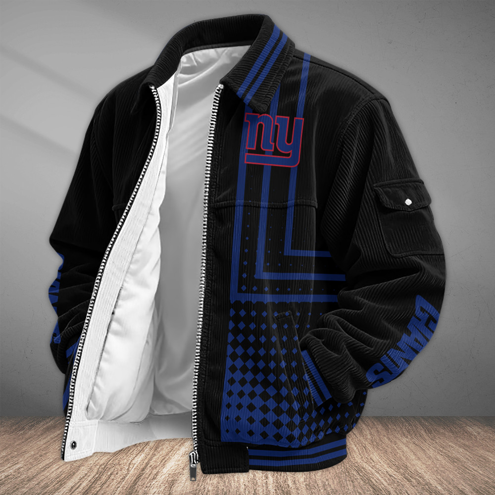 New York Giants Touchdown Classic Varsity Jacket PJDRKH