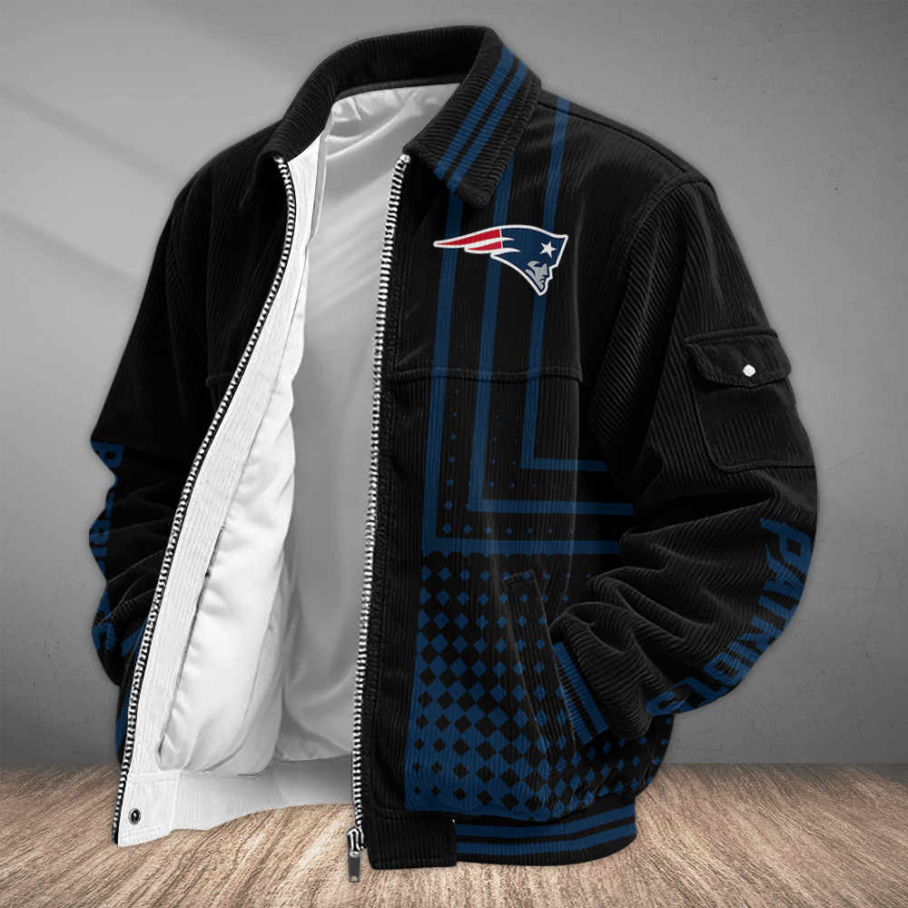New England Patriots Touchdown Classic Varsity Jacket PYMA8Q