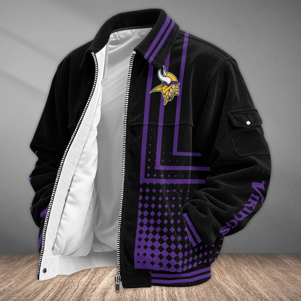 Minnesota Vikings Touchdown Classic Varsity Jacket PAMLSP