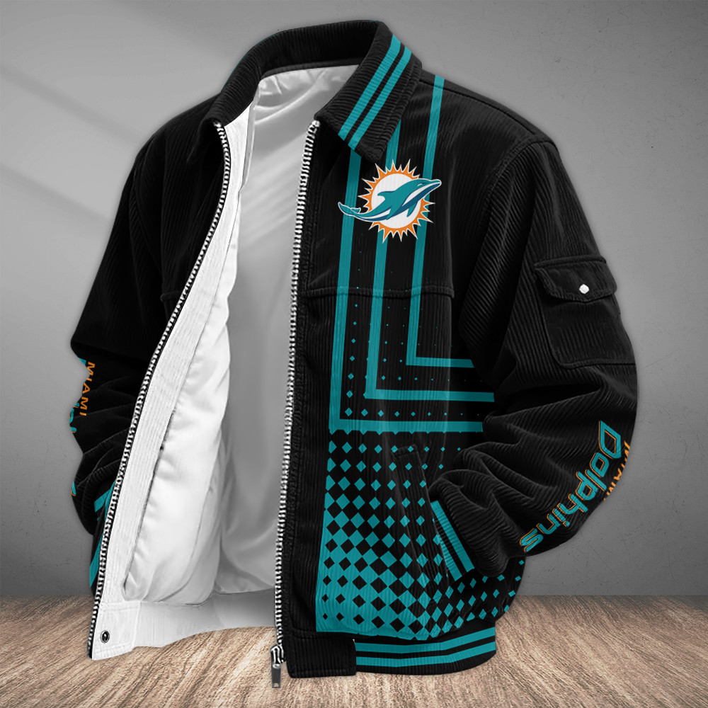 Miami Dolphins Touchdown Classic Varsity Jacket PSKJTR