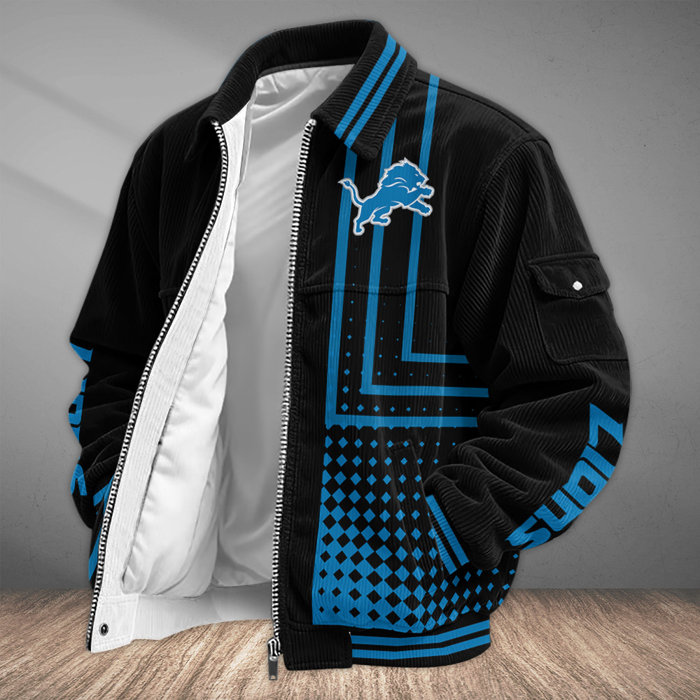 Detroit Lions Touchdown Classic Varsity Jacket PX4FDV