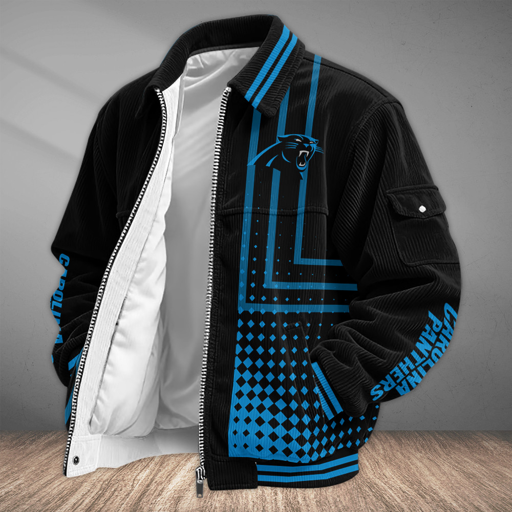 Carolina Panthers Touchdown Classic Varsity Jacket PA64WF