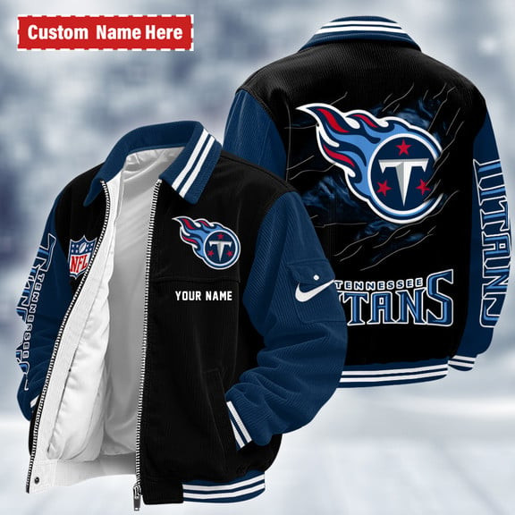 Tennessee Titans Touchdown Classic Varsity Jacket PFA73M