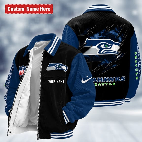 Seattle Seahawks Touchdown Classic Varsity Jacket P78BA3