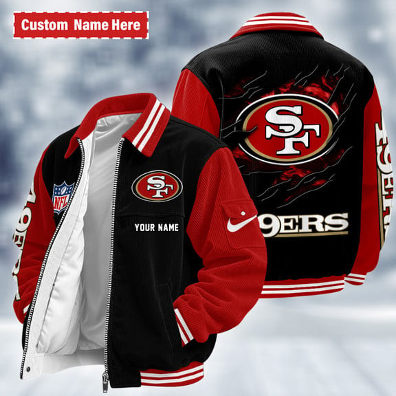 San Francisco 49ers Touchdown Classic Varsity Jacket PJZHHM
