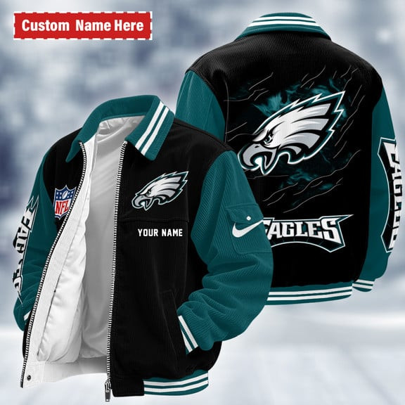 Philadelphia Eagles Touchdown Classic Varsity Jacket PNLY5L