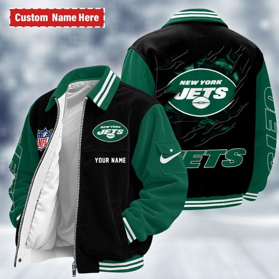 New York Jets Touchdown Classic Varsity Jacket PQSM9G