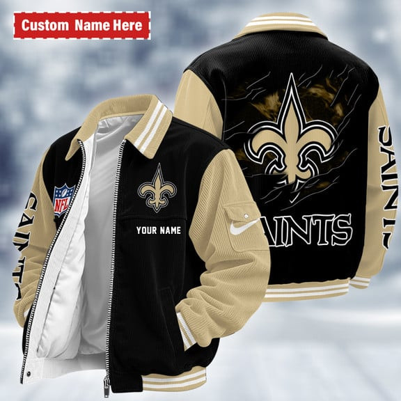 New Orleans Saints Touchdown Classic Varsity Jacket PZLM72