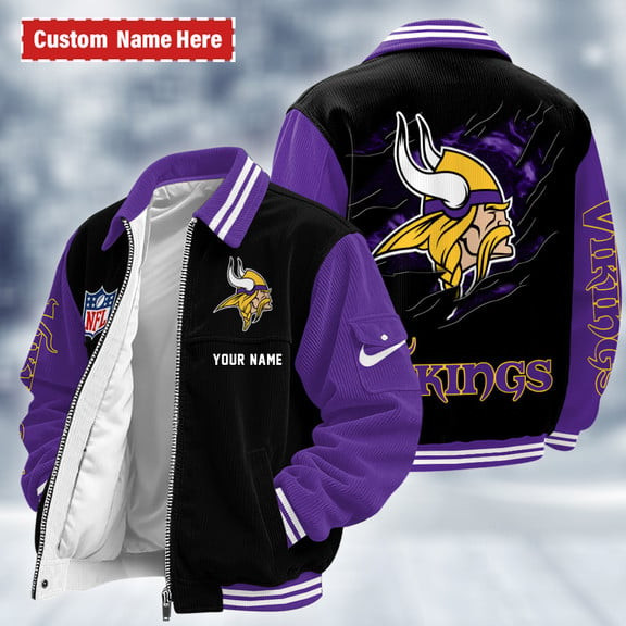 Minnesota Vikings Touchdown Classic Varsity Jacket PRV24K