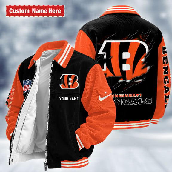Cincinnati Bengals Touchdown Classic Varsity Jacket PH4ZPV