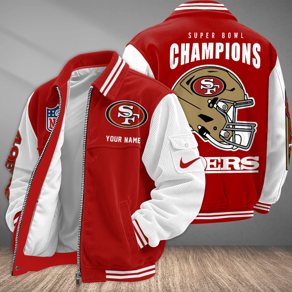 San Francisco 49ers Touchdown Classic Varsity Jacket PNH8NA