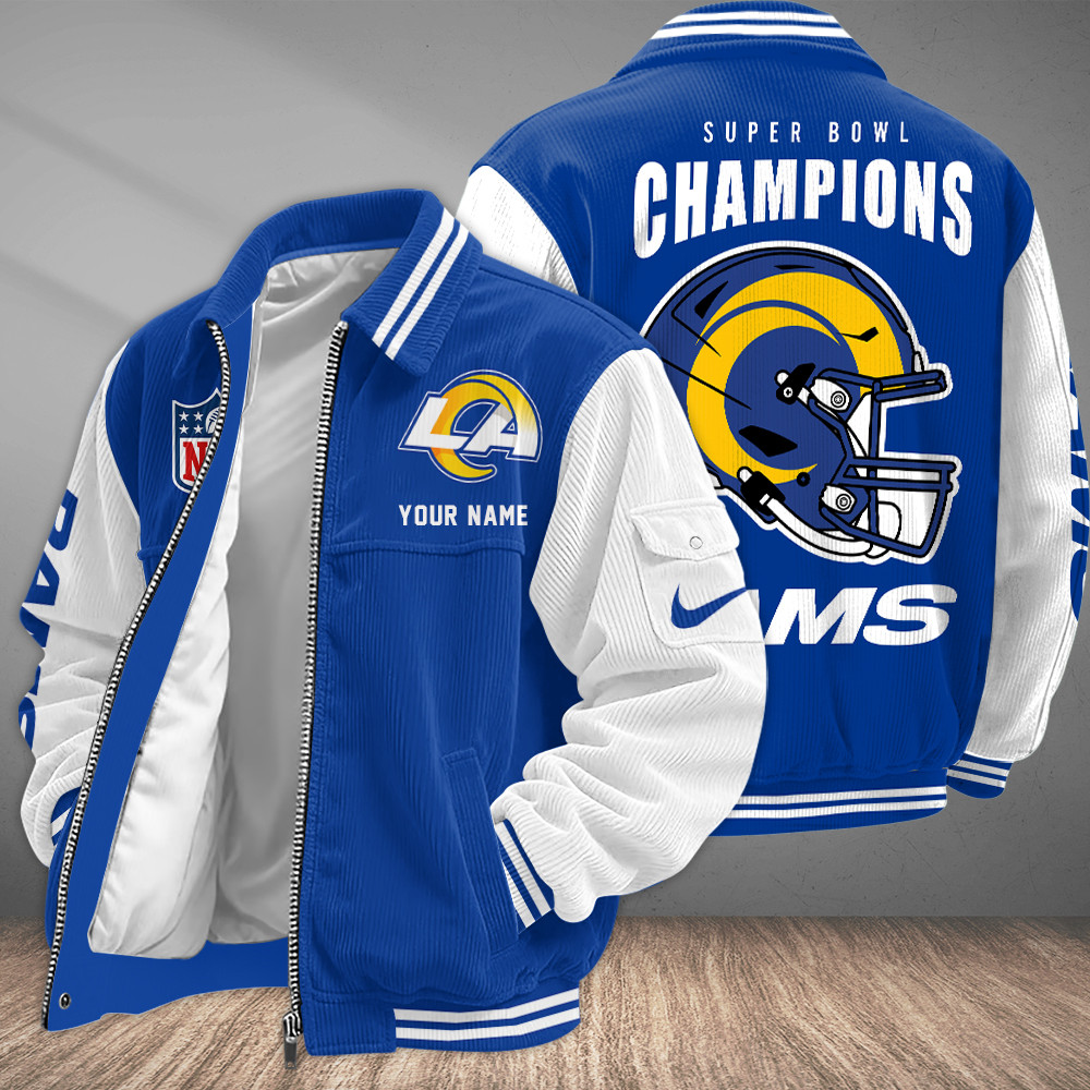 Los Angeles Rams Touchdown Classic Varsity Jacket PJ7UPC