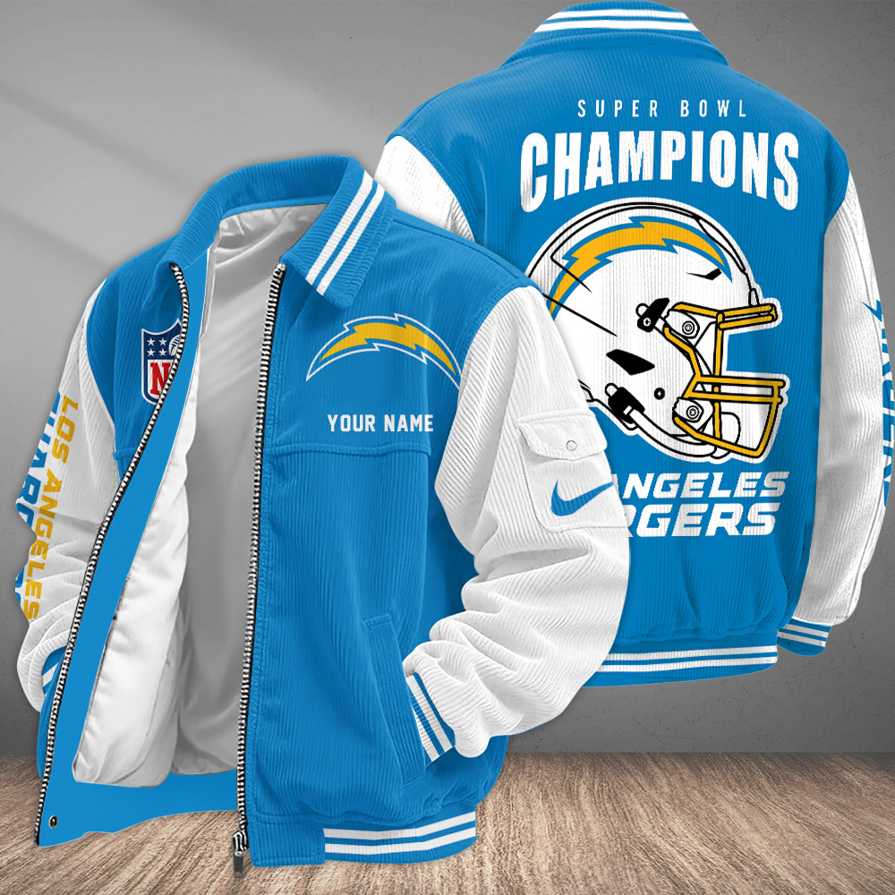 Los Angeles Chargers Touchdown Classic Varsity Jacket PZHLKR