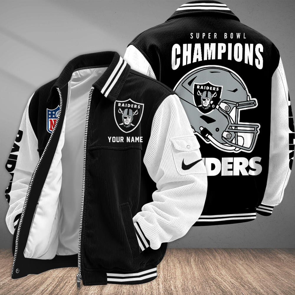 Las Vegas Raiders Touchdown Classic Varsity Jacket P5NVRG