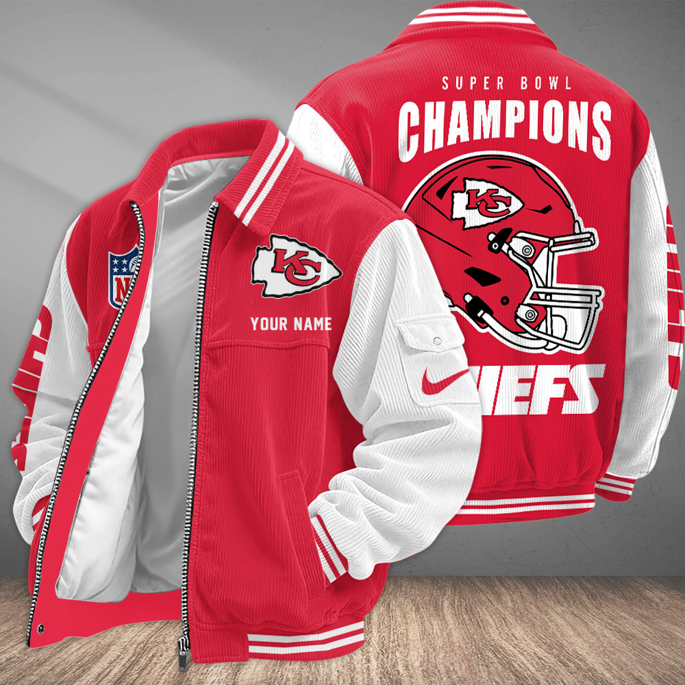 Kansas City Chiefs Touchdown Classic Varsity Jacket PLZXZZ