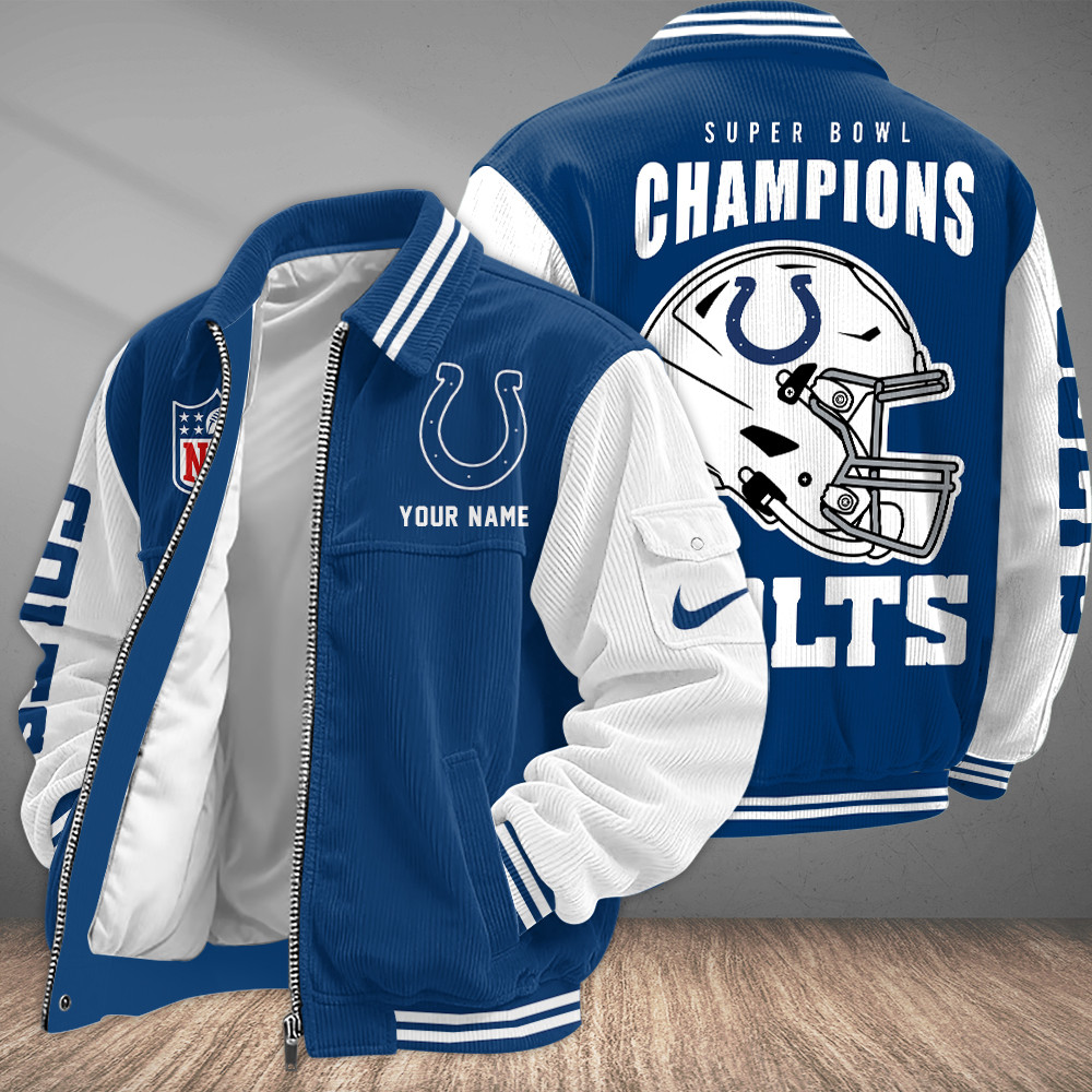 Indianapolis Colts Touchdown Classic Varsity Jacket PC25JP