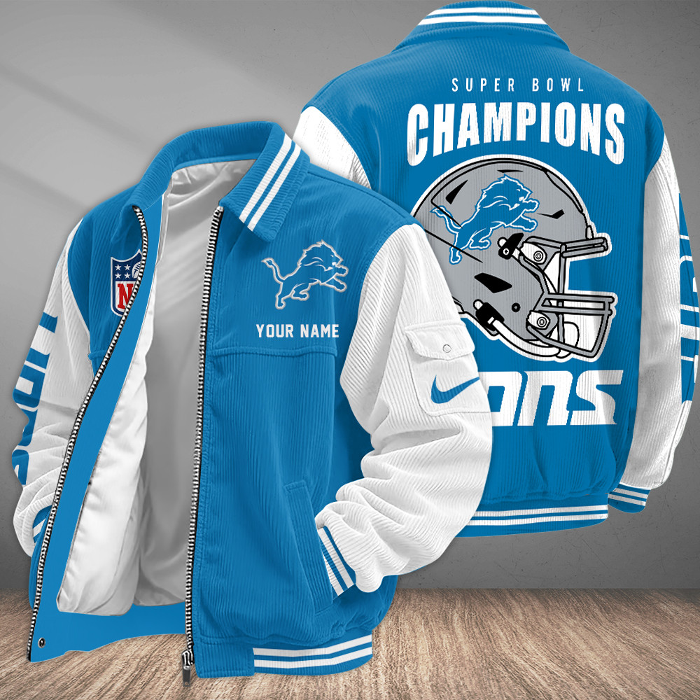 Detroit Lions Touchdown Classic Varsity Jacket PGG72J