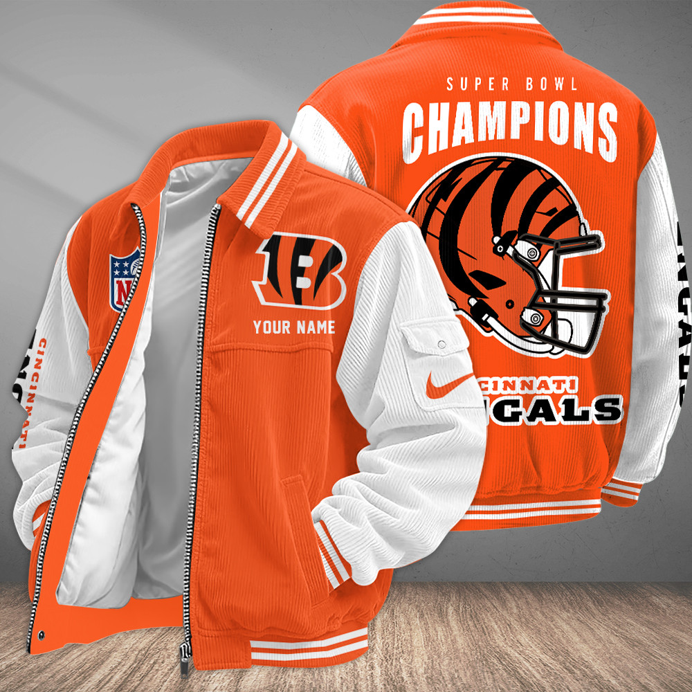 Cincinnati Bengals Touchdown Classic Varsity Jacket PG6USY