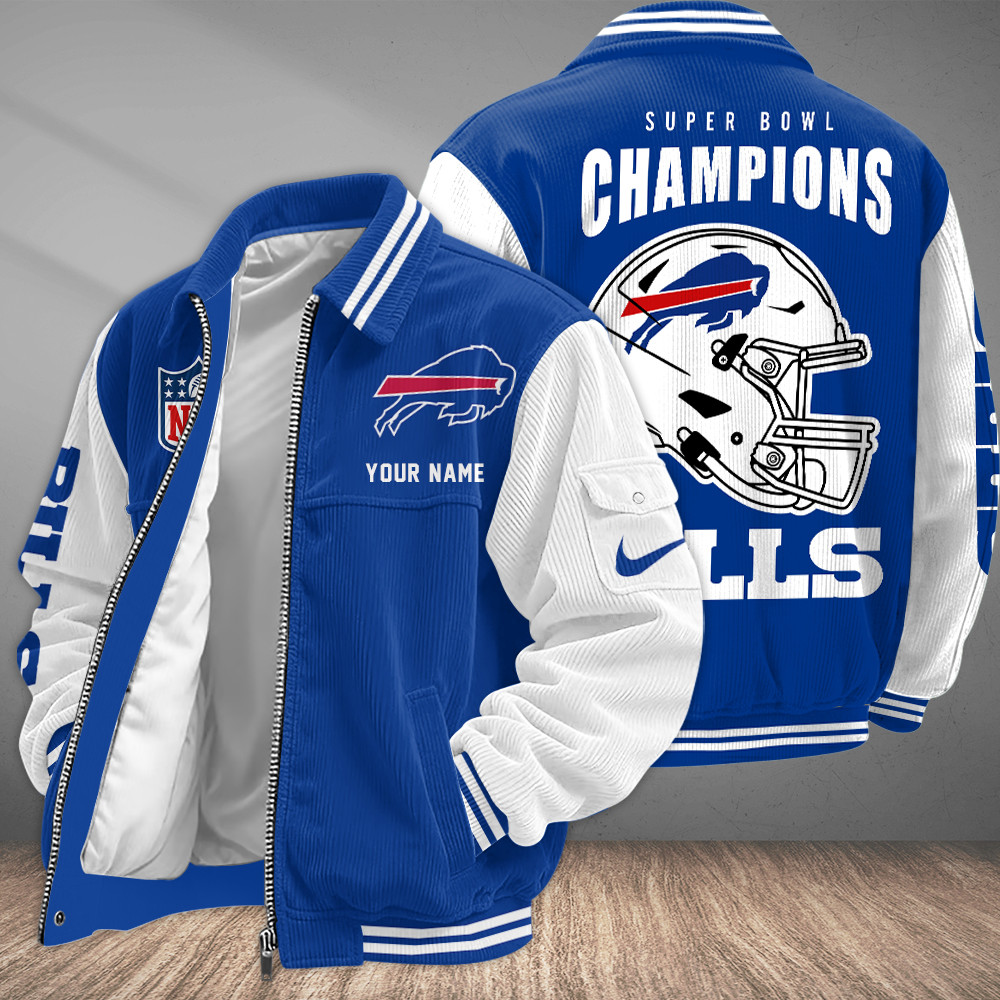 Buffalo Bills Touchdown Classic Varsity Jacket P8RS3Z
