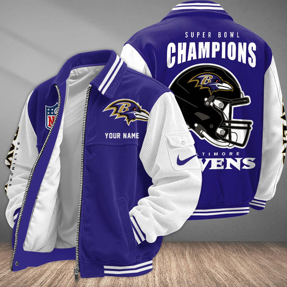 Baltimore Ravens Touchdown Classic Varsity Jacket PKWNKK