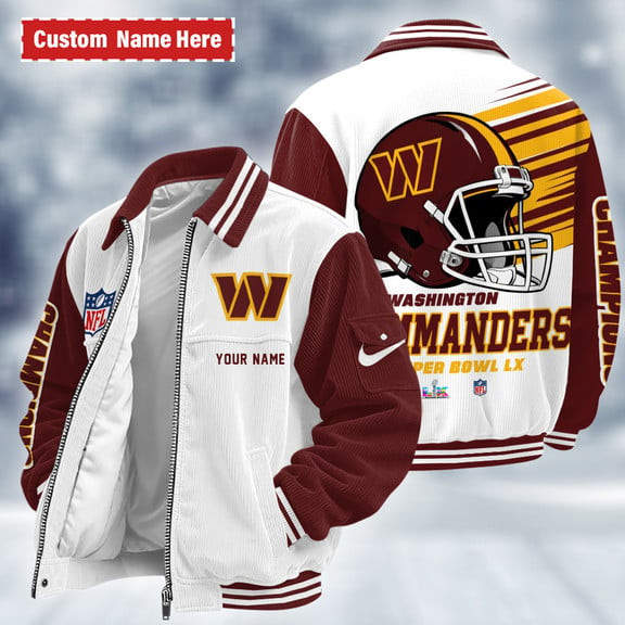 Washington Commanders Touchdown Classic Varsity Jacket PXKWJ3