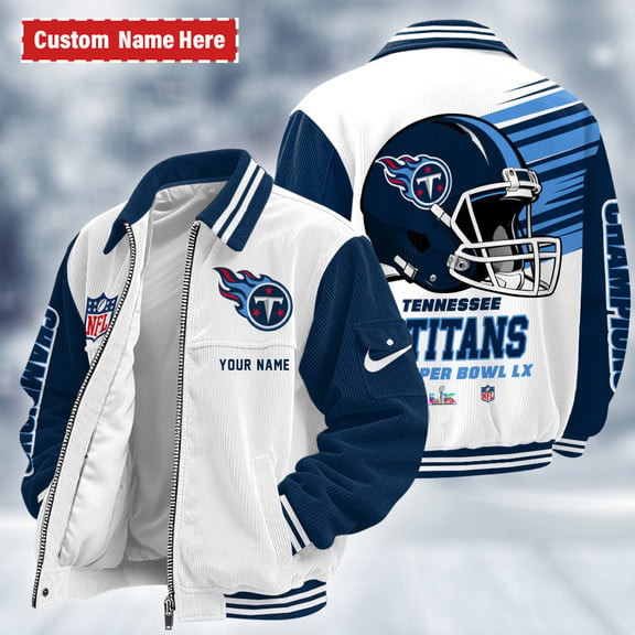 Tennessee Titans Touchdown Classic Varsity Jacket PJ2297