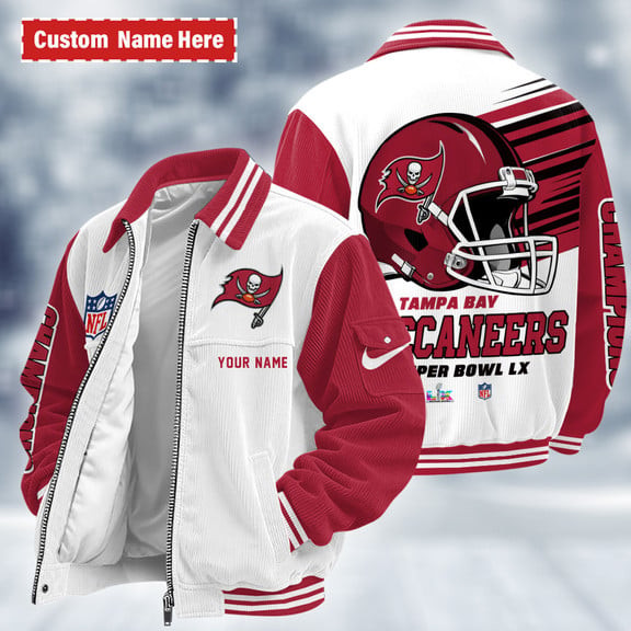 Tampa Bay Buccaneers Touchdown Classic Varsity Jacket PT3MAH