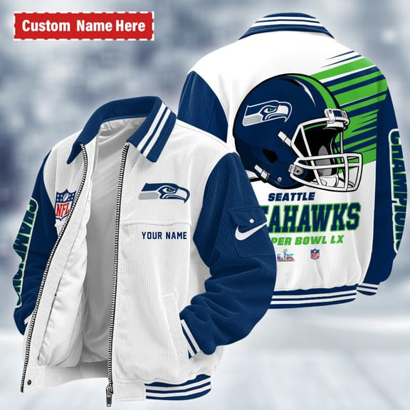 Seattle Seahawks Touchdown Classic Varsity Jacket PGNFS2